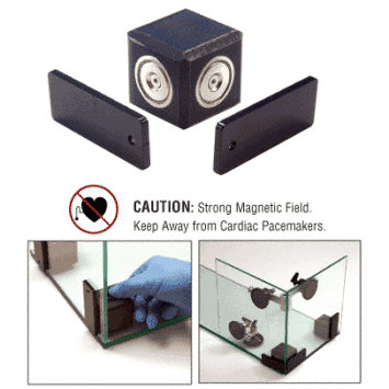 •Magnetwürfel mit Hochleistungs-Dauermagnet.